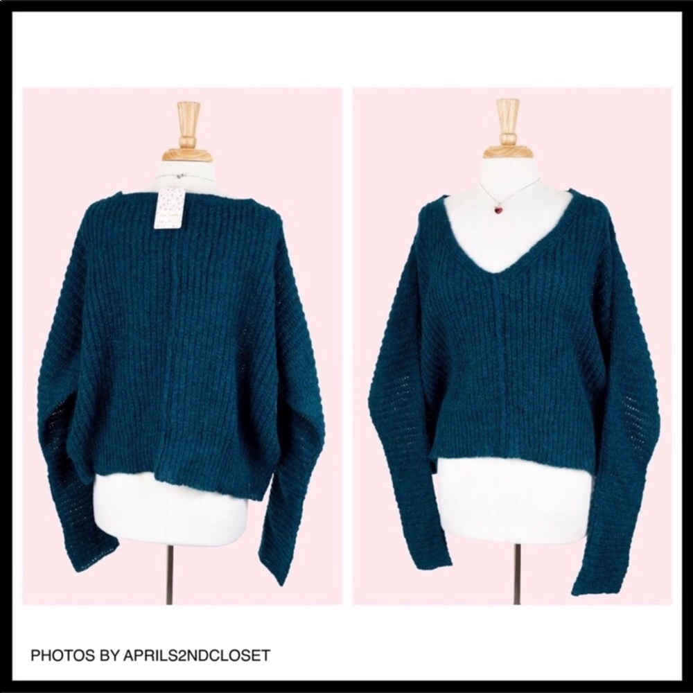 FREE PEOPLE BOHO PULLOVER SLOUCHY SWEATER A2C - Picture 4 of 8